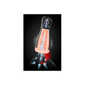 Masturbateur luxe 3D sensitive avec stimulateur de périnée 